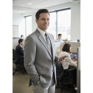 Austin Reed Of Regent Street Men’s Blazer 36L Wool Tweed Classic Fine Tailored